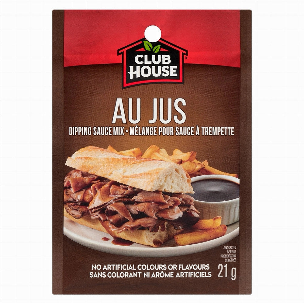 Club House Au Jus Gravy Dipping Sauce Mix, 21g/1oz., {Imported from Canada}