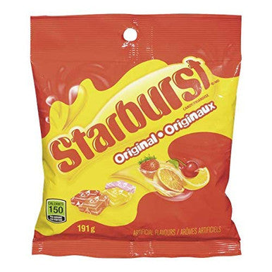 Starburst Original Fruit Candies, 191g/6.7 oz., {Imported from Canada}