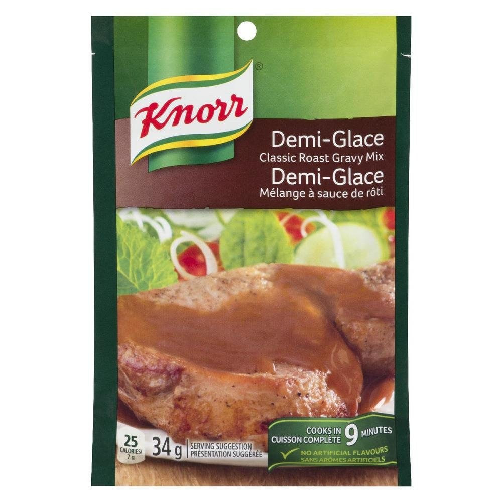 Knorr Classic Roast Gravy Mix, Demi-Glace, 34g/1.2oz., (3 Pack) {Imported from Canada}