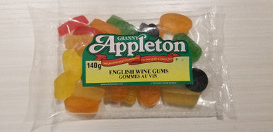 Granny Appleton English Wine Gums 140g {Imported from Canada}