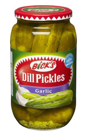 Bicks Garlic Dill Pickles, 1L/33.81 fl.oz., (Imported from Canada}