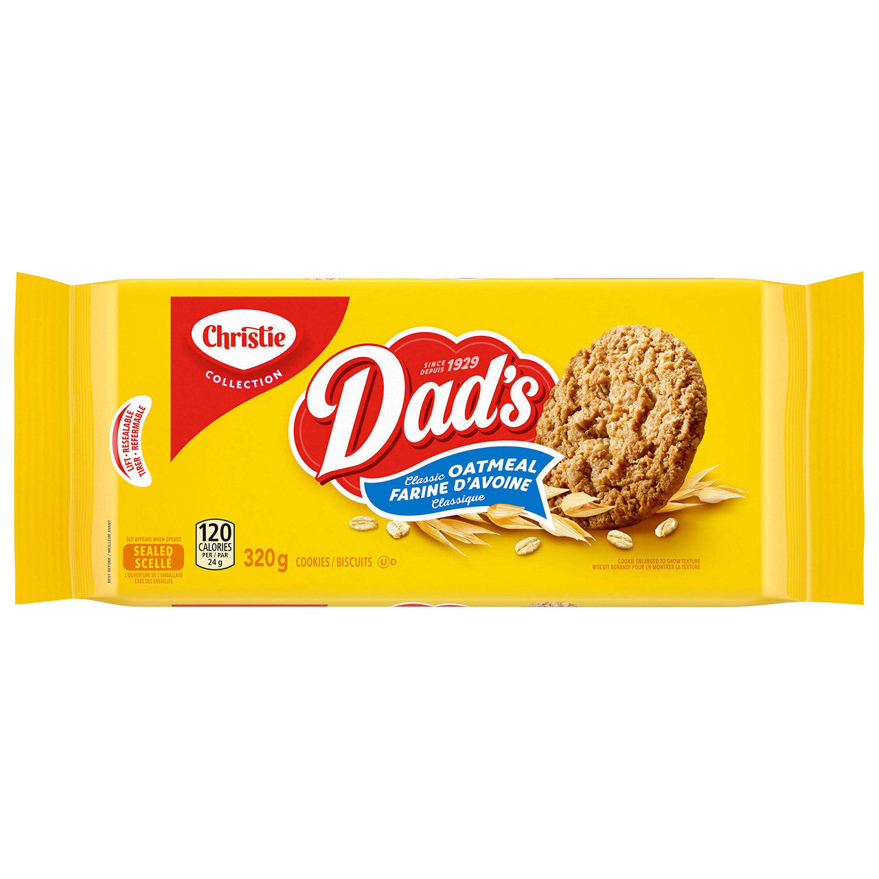 Dad's Oatmeal Original Cookies, 320g/11.3 oz. {Imported from Canada}