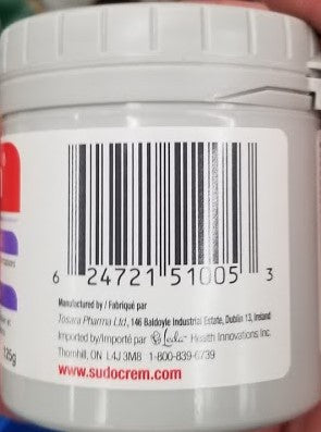 Sudocrem Diaper Rash Cream, 125g/4.4 oz., {Imported from Canada}