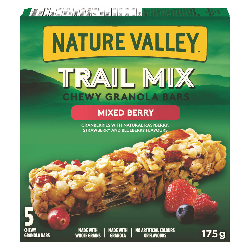 Nature Valley Mixed Berry Chewy Trail Mix, 5-Count, 175 Gram {Imported from Canada}