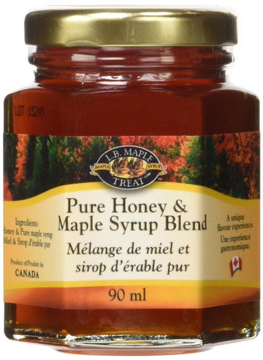 L B Maple Treat Maple Syrup and Honey Blend, 90ml/3.04fl oz {Canadian}