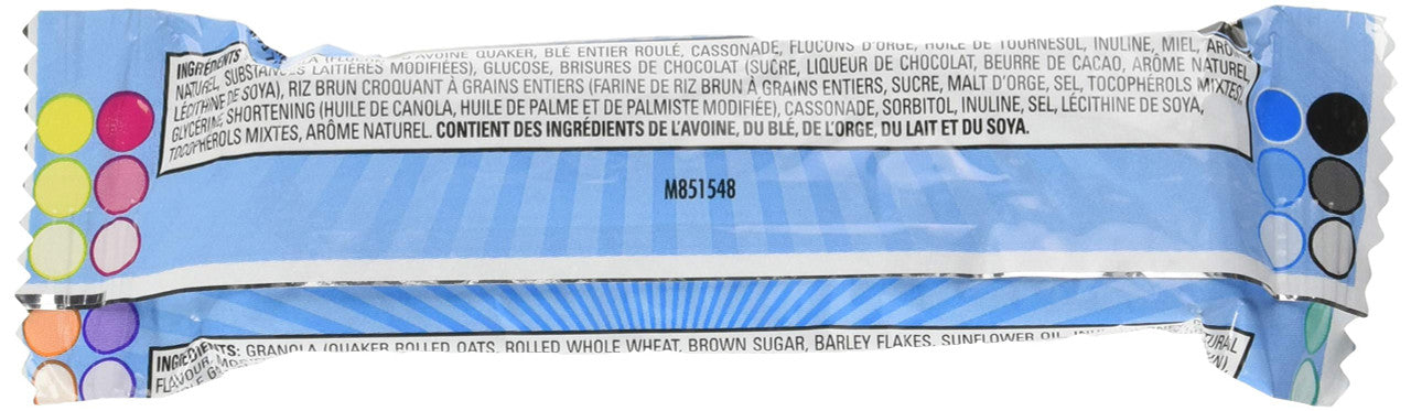 Quaker Chewy Granola Bars, Chocolate Chip, 26g, 48pk,{Imported from Canada}