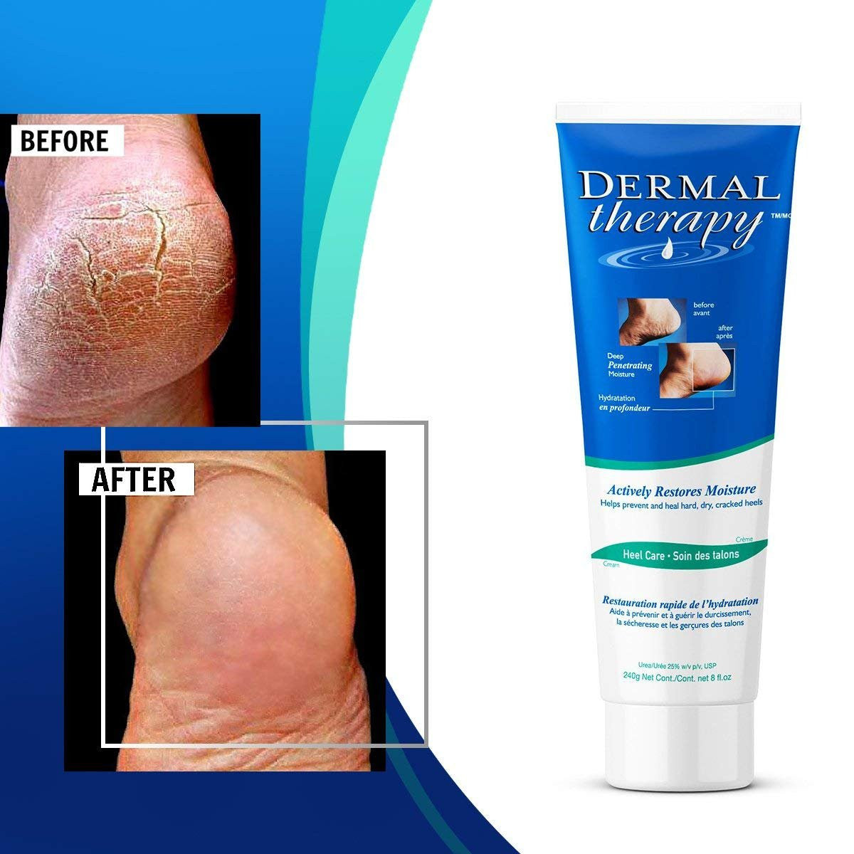 Dermal Therapy Actively Restores Moisture Heel Care, 3 fl Oz (90g) {Canadian}