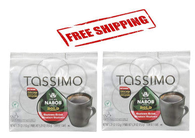 Tassimo Nabob Bold Gastown Grind Coffee, 12 T-Discs (2 Pack), {Imported from Canada}