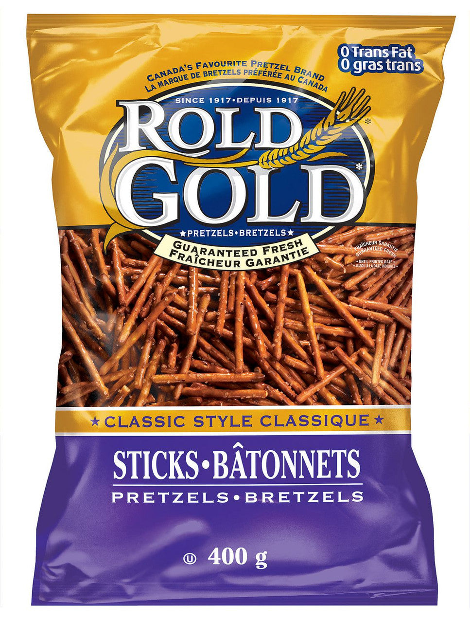 Frito Lay Rold Gold Classic Sticks Pretzels 400g/14.1 oz., {Imported from Canada}