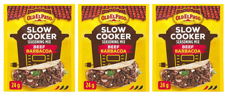 OLD EL PASO Beef Barbacoa Slow Cooker Seasoning Mix, 24g/0.8oz., 3-Pack {Imported from Canada}