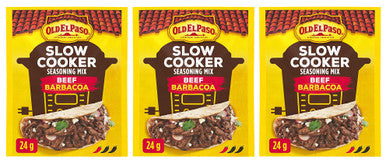 OLD EL PASO Beef Barbacoa Slow Cooker Seasoning Mix, 24g/0.8oz., 3-Pack {Imported from Canada}