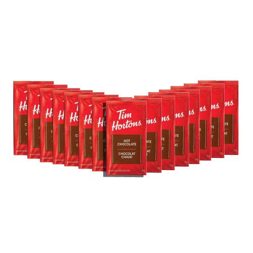 Tim Hortons New Hot Chocolate Packets/ Sachets 30 x 28g/0.98oz (Imported from Canada)