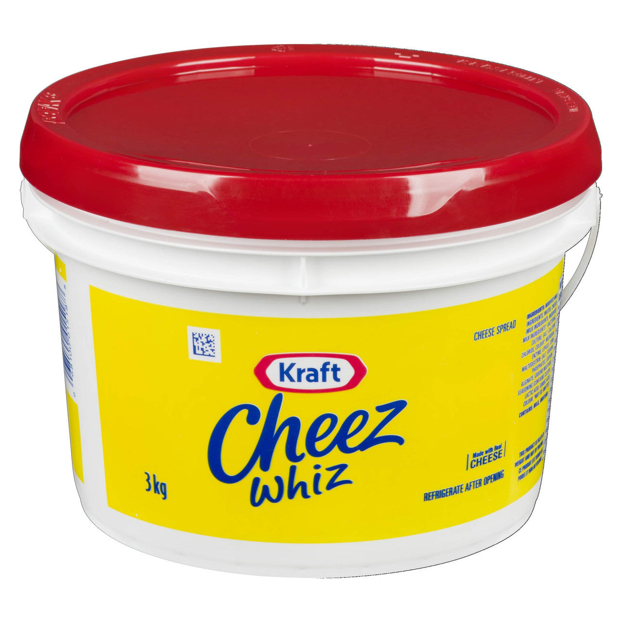 Cheez Whiz Original, 3kg/6.6lb., Pail, Foodservice Size, 1 Count, {Imported from Canada}