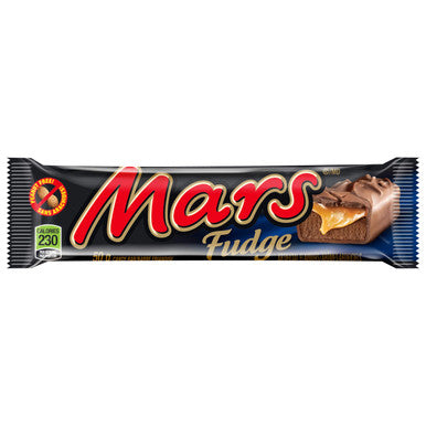 Mars Fudge Chocolate Candy Bar, (4 Pack), 50g/1.8oz, (Imported from Canada)