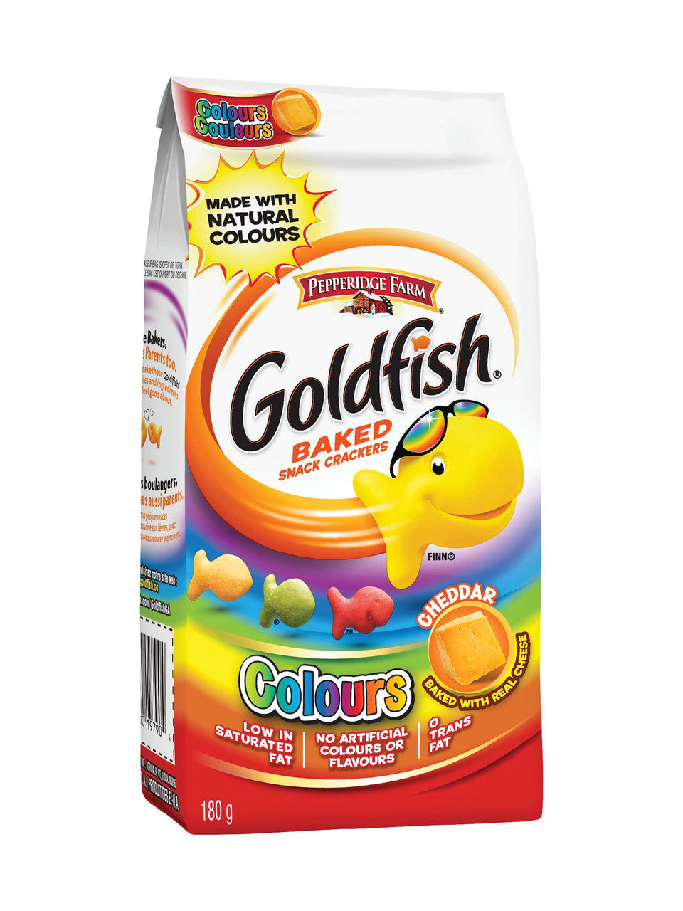 Pepperidge Farm Goldfish Crackers Colours 180g/6.3 oz, (Imported from Canada)