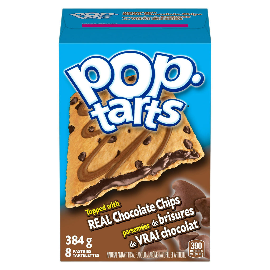 Kellogg's Pop-Tarts Chocolate Chip, 8 Pastries, 384g/13.5 oz., Box