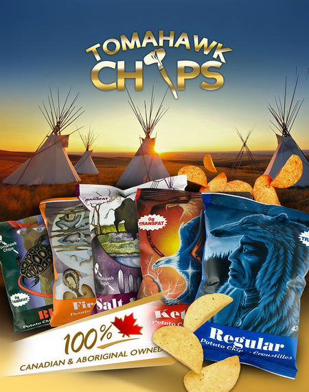 Tomahawk Ketchup Flavour Potato Chips, 43g/1.5 oz., Vending Size Bag, {Imported from Canada}