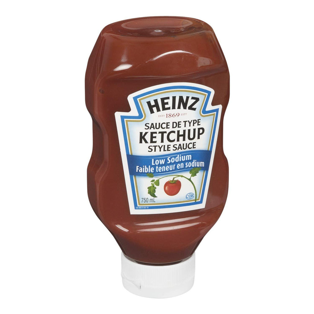 Heinz Low Sodium Ketchup, 750mL/25oz, Bottle (Imported from Canada)