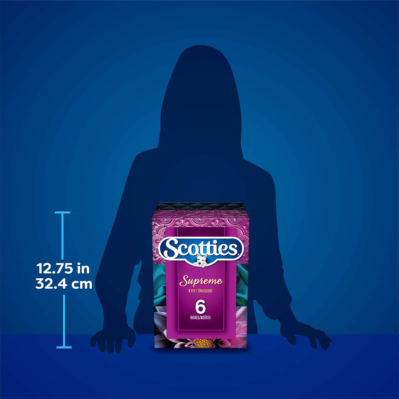 Scotties Supreme Facial Tissue, 3-ply, 88 sheets per box -6pk {Canadian}