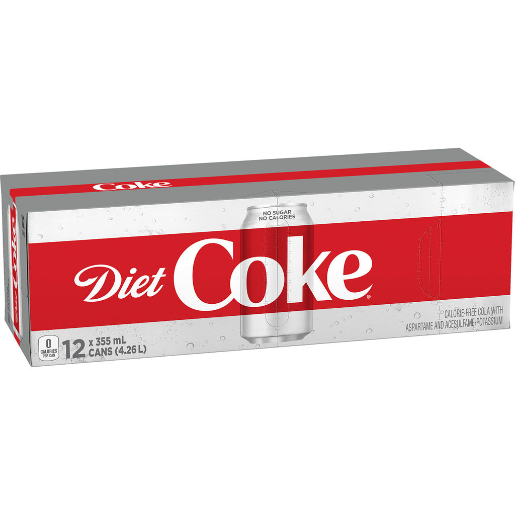 Diet Coke, 355ml/12 fl. oz.,, Pack of 12, {Imported from Canada}