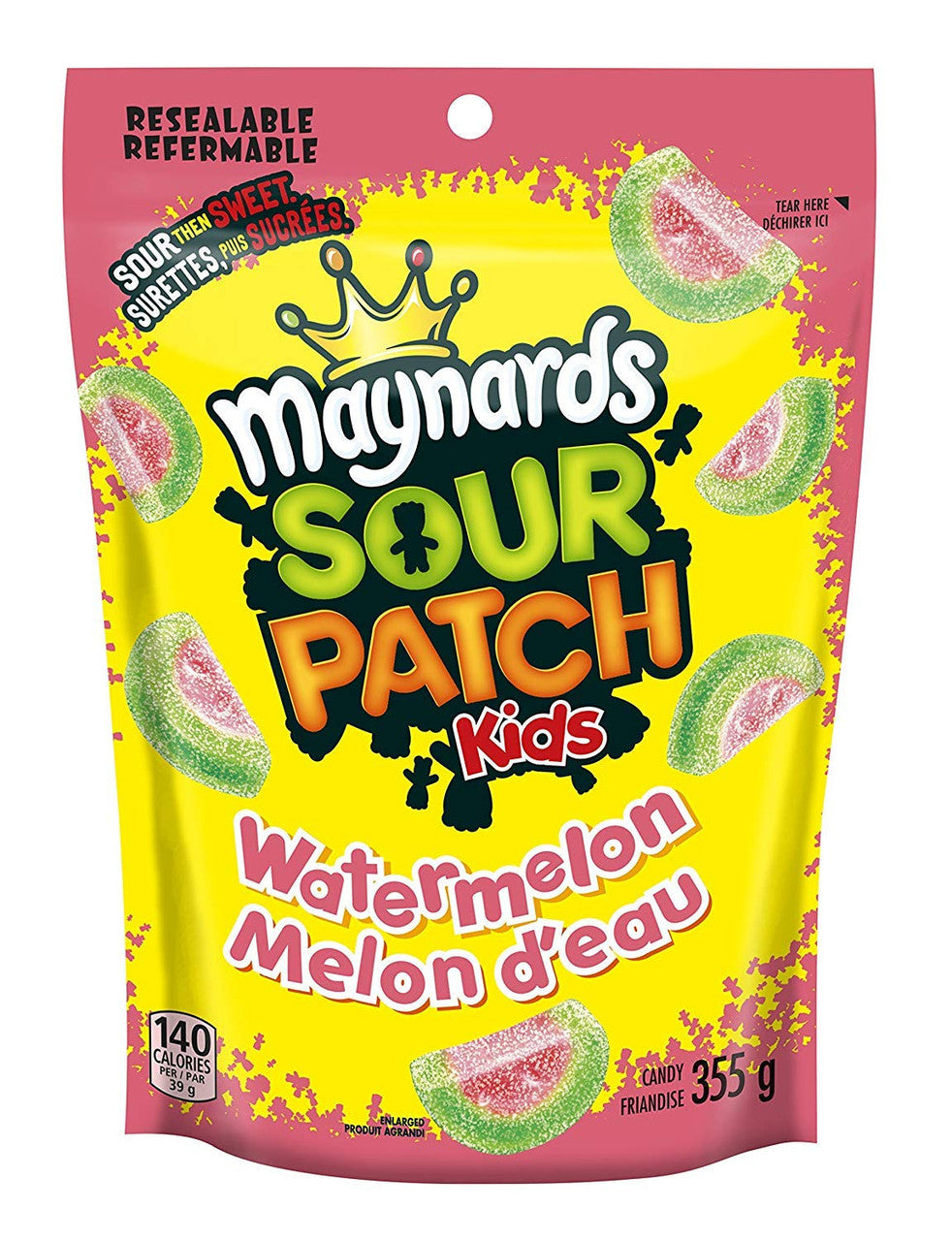 Maynards SPK Watermelon Gummy Candy, 355g/12.5 oz. {Imported from Canada}