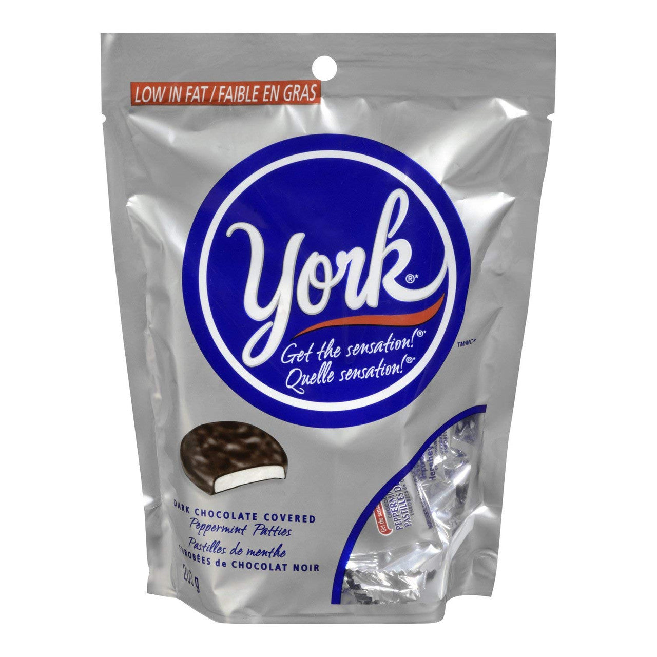 YORK Dark Chocolate Peppermint Patties Miniatures, 200g/7.1 oz., {Imported from Canada}