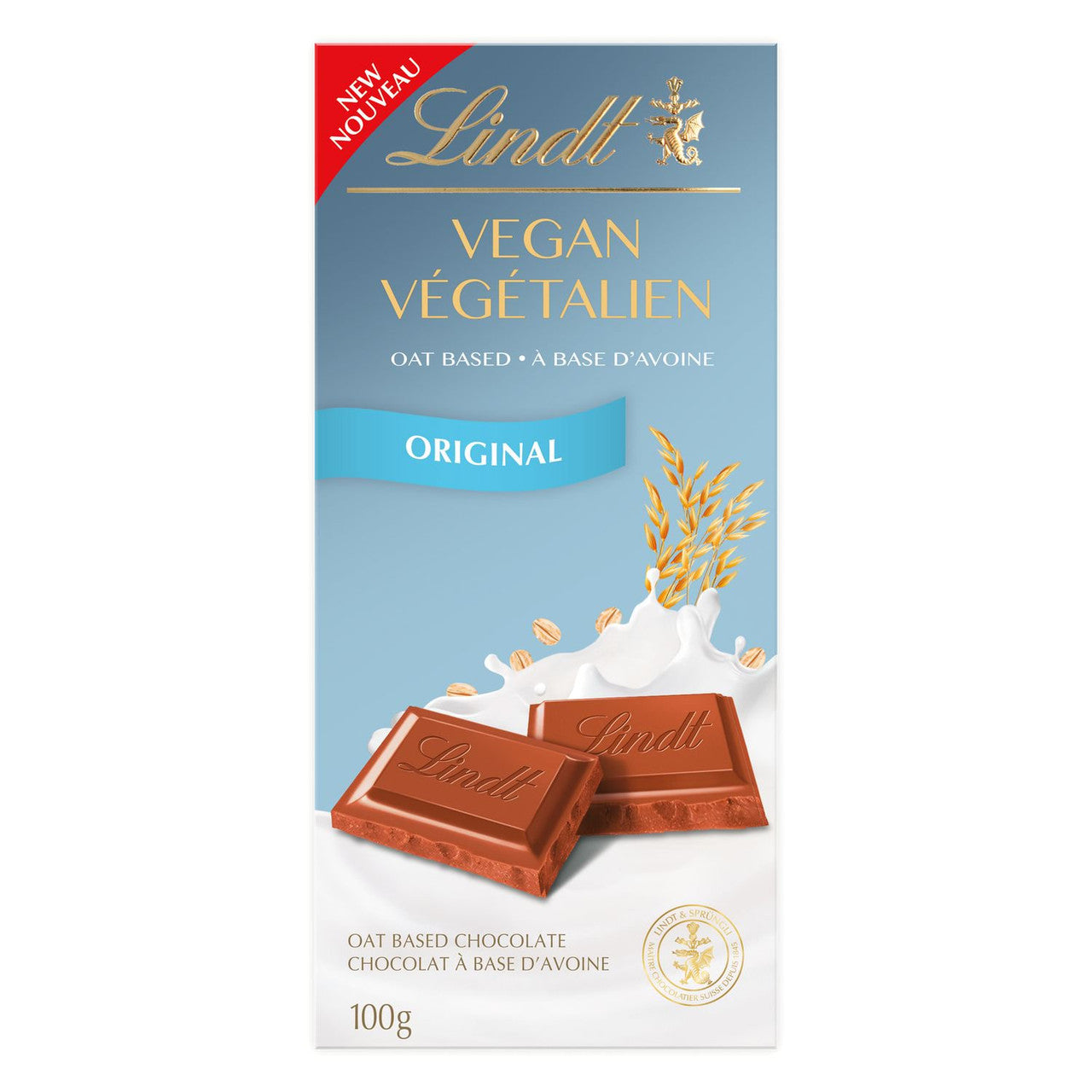 Lindt Vegan Original Chocolate Bar, 100g/3.5 oz. {Imported from Canada}