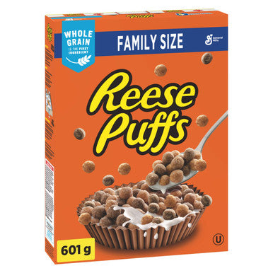 Reese Puffs Chocolate, Peanut Butter Cereal, 601g/21.2oz. (Imported from Canada)