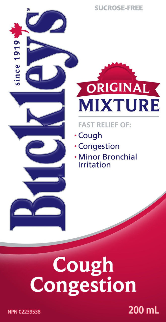 Buckleys Original Cough Congestion Syrup, 200ml/6.8 fl.oz., {Imported from Canada}