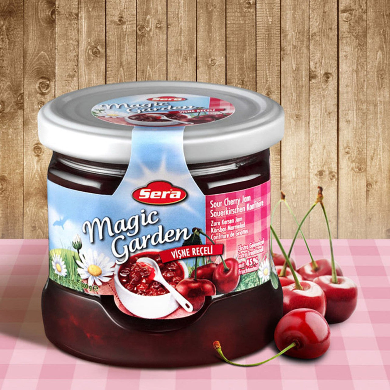 Sera Sour Cherry Jam 370g  {Imported from Canada}