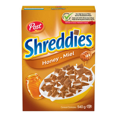 Post Honey Shreddies Cereal, 540g/19.04oz {Imported from Canada}