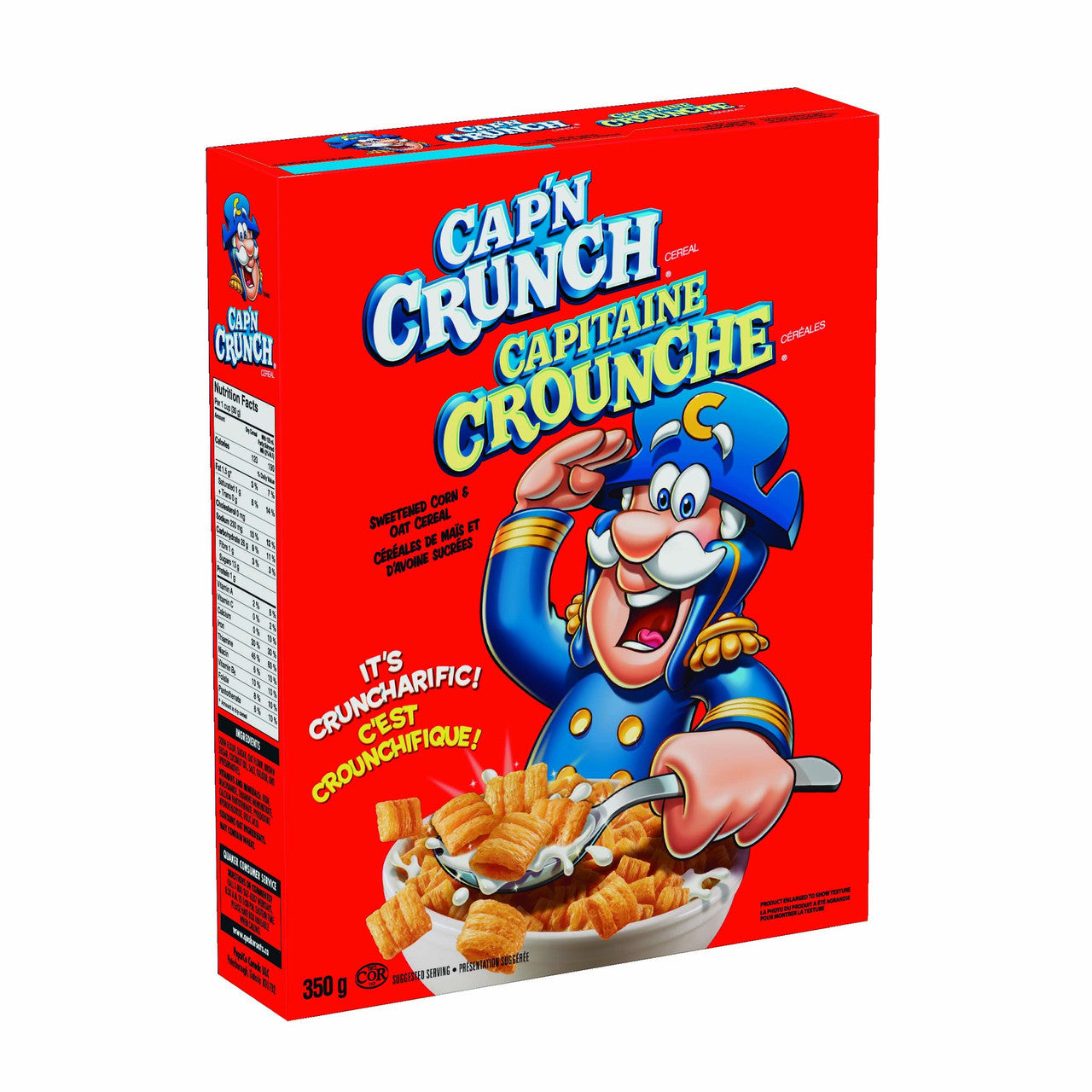 Quaker Captain Crunch Original, 350g/12.34 oz. /24ct {Imported from Canada}