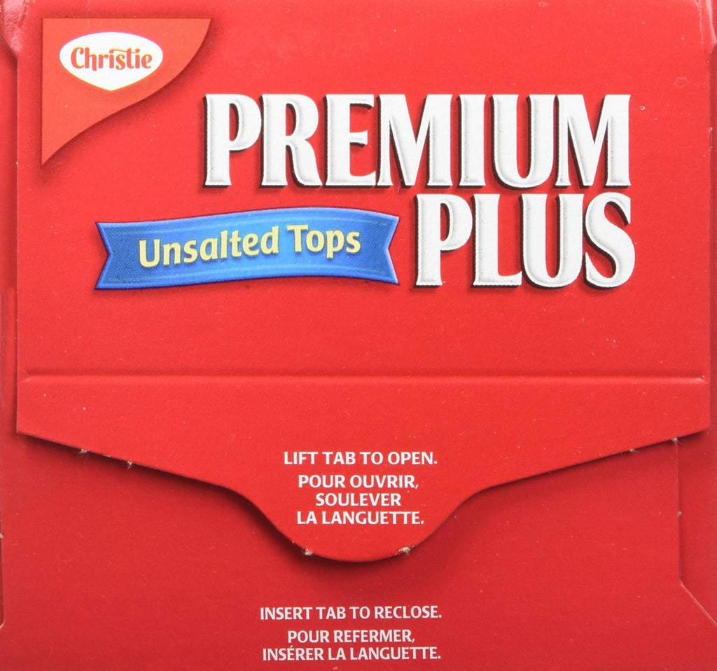 Christie Premium Plus Unsalted Crackers, 450g/15.9oz, (Imported from Canada)