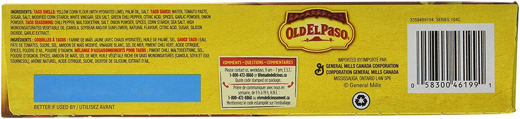 Old El Paso Hard Taco Dinner Kit, (12 shells), 250g/8.8 oz., {Imported from Canada}