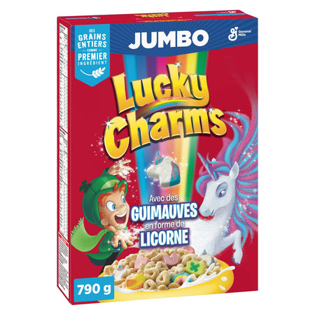 LUCKY CHARMS Cereal Jumbo Box, 790g/27.9 oz., {Imported from Canada}