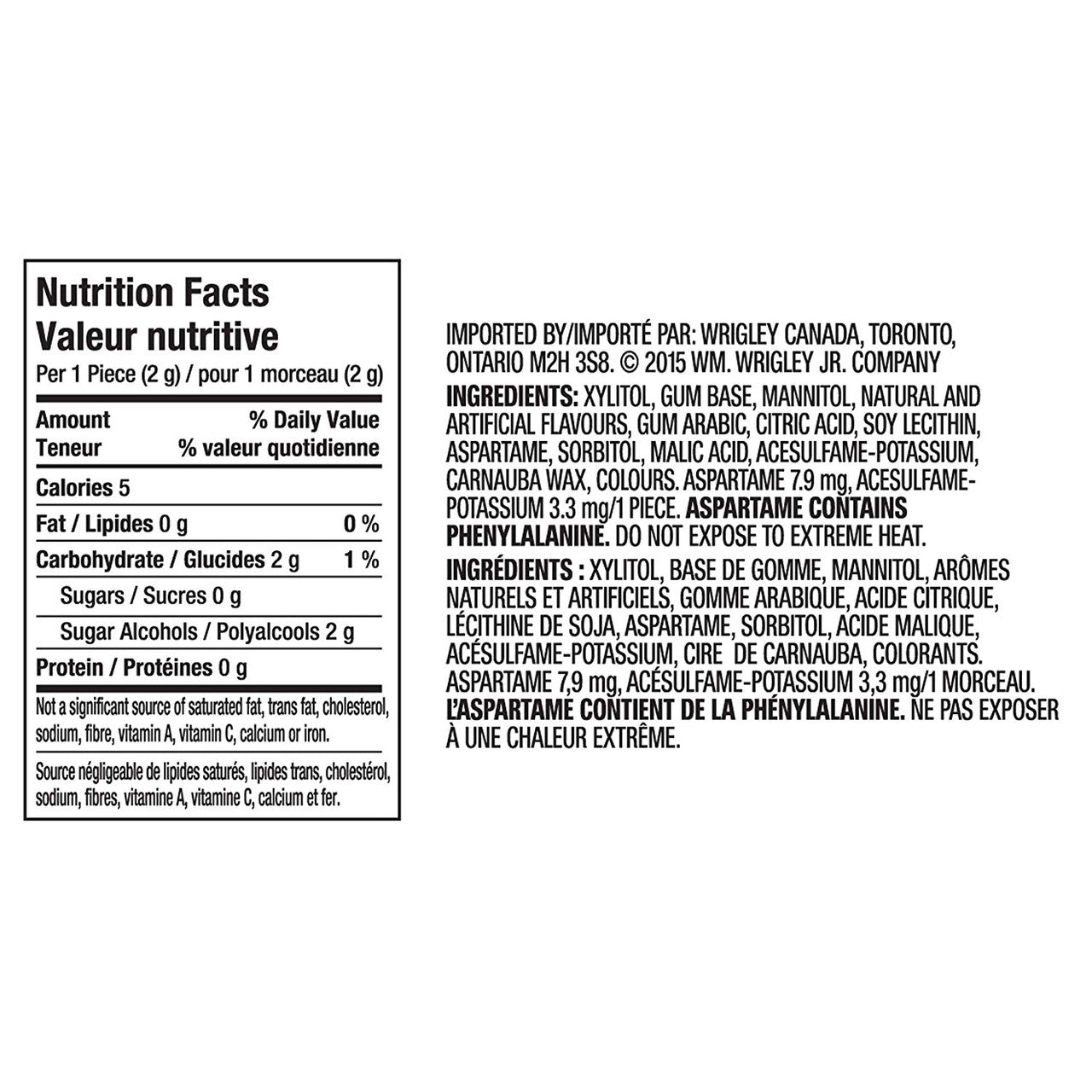 Juicy Fruit Chews Bottle (40PC) Watermelon (Imported from Canada)