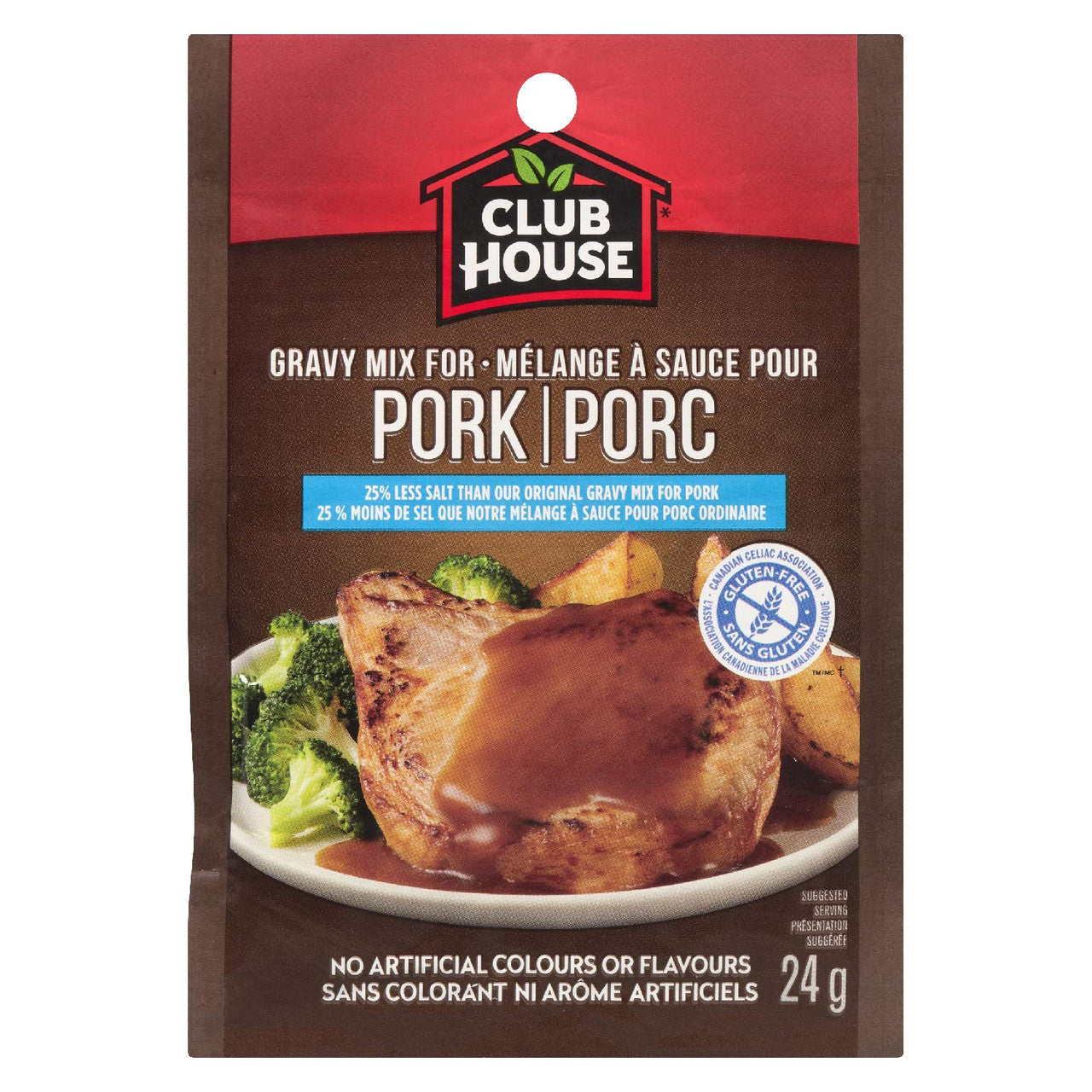 Club House Gluten-Free Pork Gravy Mix, 24g/1 oz. (12pk) (Imported from Canada)