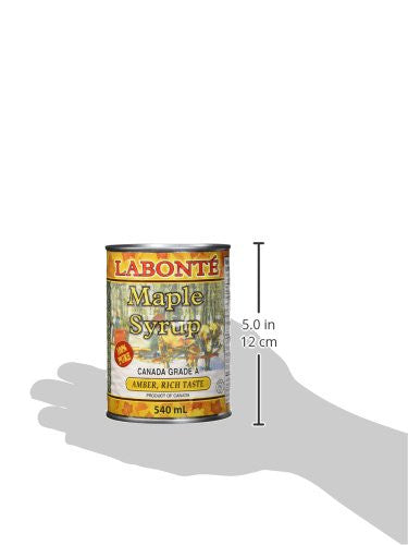Labonte Pure Maple Syrup Amber Rich Taste 540 Mls 18.25 Oz {Imported from Canada}
