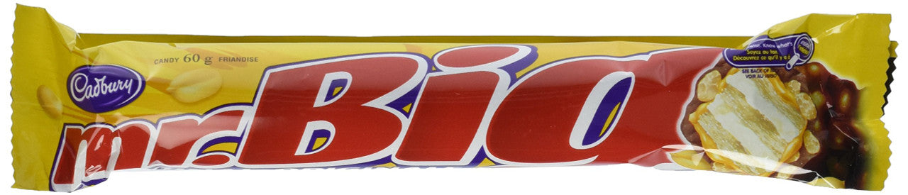 Cadbury Mr. Big Chocolate Bars 24ct/1440g in BOX/ 60g each{Imported from Canada}