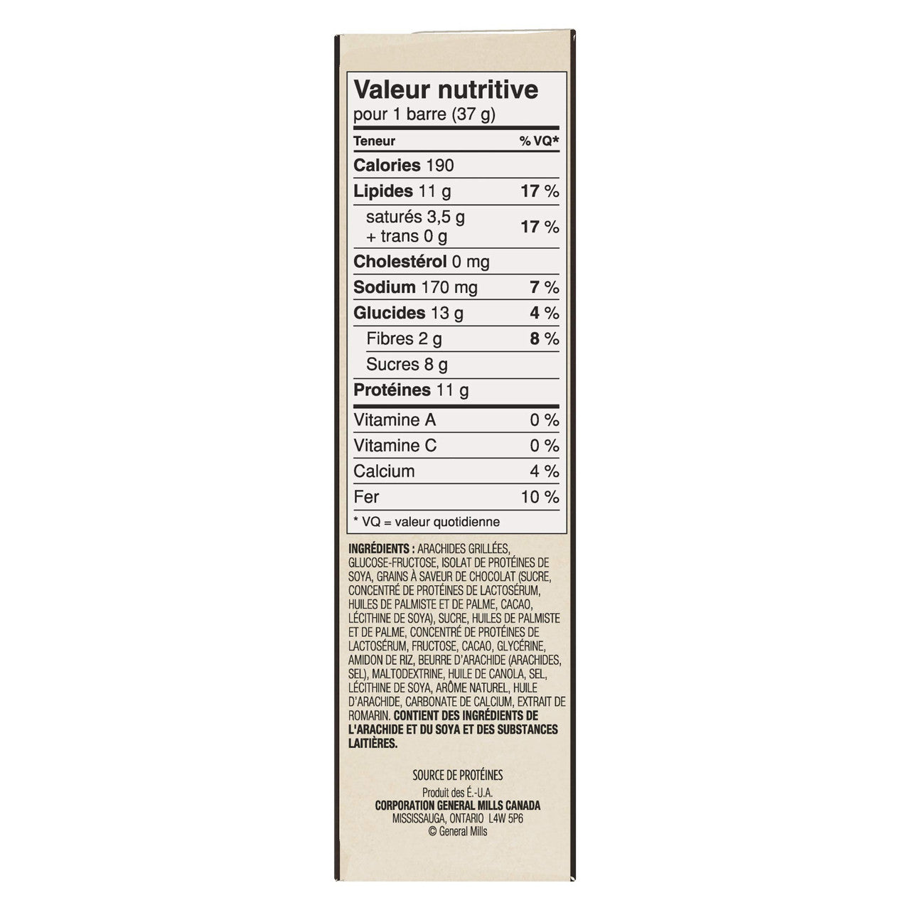 Nature Valley Protein Peanut Butter Dark Chocolate, 4ct, 148g/5.2 oz. {Canadian}