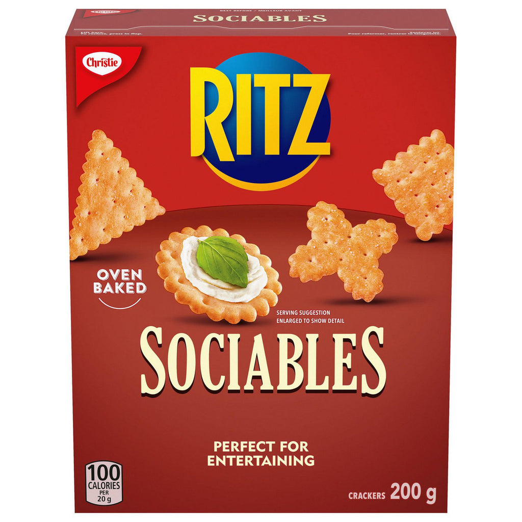 Christie Sociables Crackers, 200g/7.1 oz.,  {Imported from Canada}