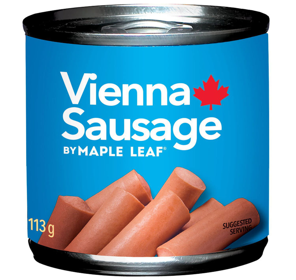 Maple Leaf Vienna Sausage, Ready to Eat!, 113g/4 oz. Can (Imported from Canada)