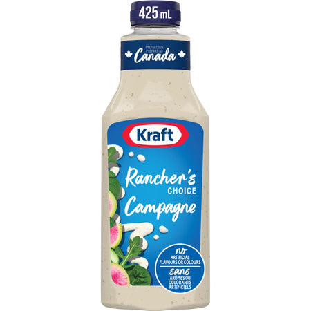 Kraft Rancher's Choice Dressing 425ml/14.4 oz., Bottle, front of bottle