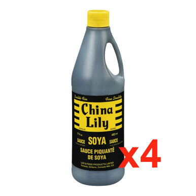 China Lily Soy Sauce 483ml/16.3 fl. oz., (4pk) {Imported from Canada}