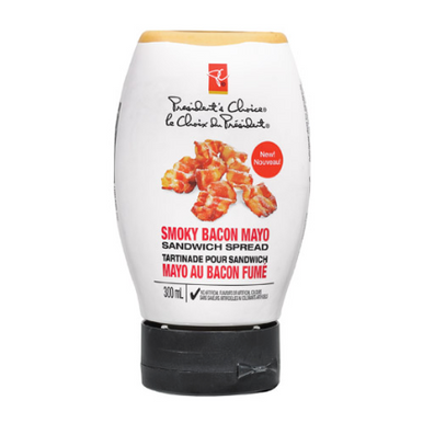 President's Choice Smoky Bacon Mayo Sandwich Spread, 300ml/10.1 fl. oz., {Imported from Canada}