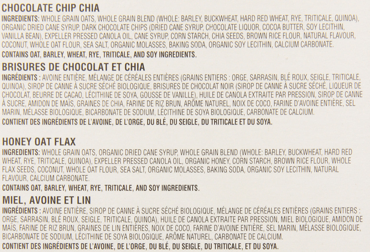 KASHI Seven Grain with Quinoa Bars, 40 Count, 800g/28.2 oz., {Imported from Canada}