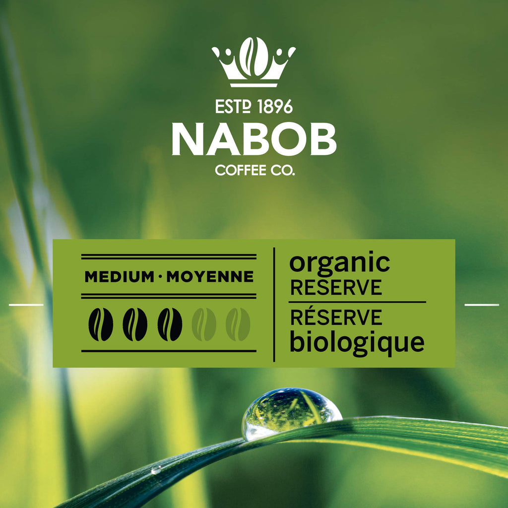 NABOB Organic Reserve Ground Coffee, 300g {Imported from Canada}