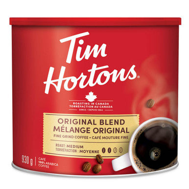 Tim Hortons Fine Grind Coffee 930g (33 oz), {Imported from Canada}