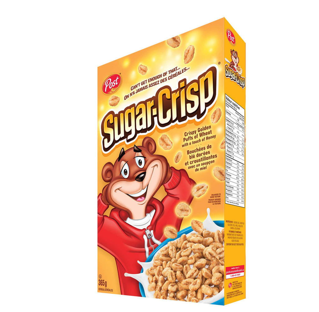 Post Sugar Crisp Cereal, 365g/12.9oz, (Imported from Canada)