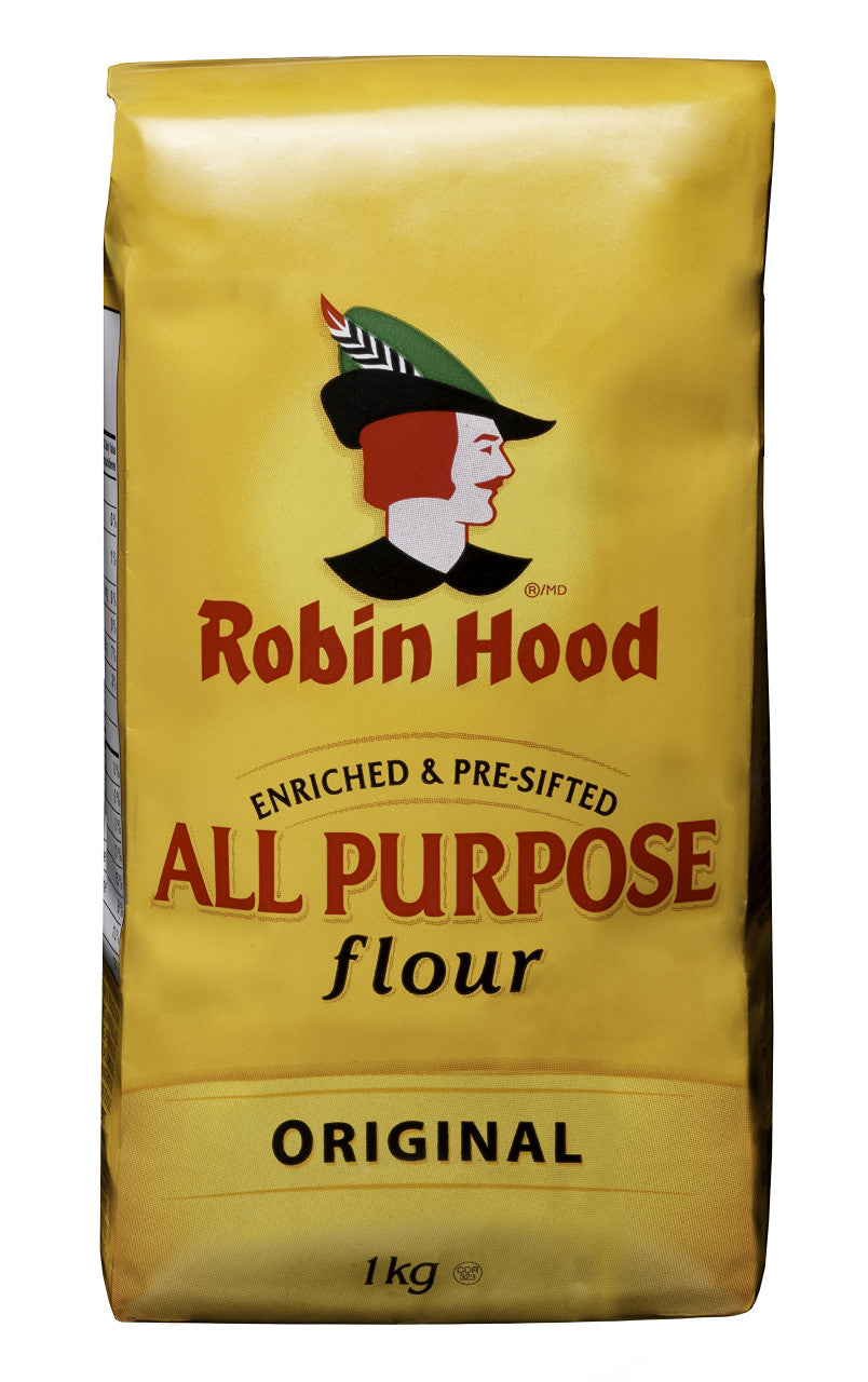 Robin Hood Original All Purpose Flour, 1kg/35.3oz., {Imported from Canada}